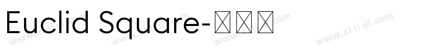 Euclid Square字体转换